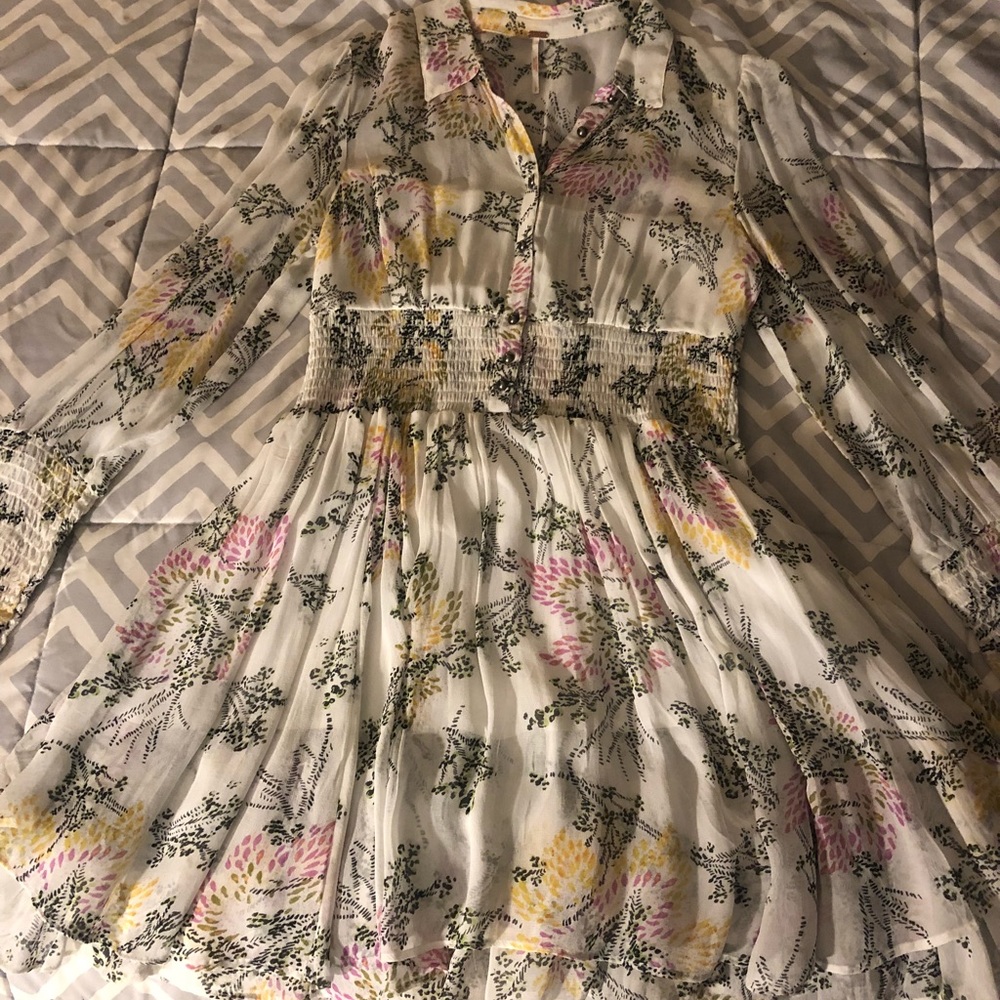 Free people - small - Floral long sleeve dress